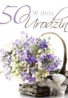 Opakowanie Karnet B6 PP-1354 Urodziny 50