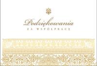 Opakowanie Karnet B6 PP-1614 Podziękowanie za współpracę