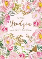 Opakowanie Karnet B6 PP-2096 Urodziny kwiaty