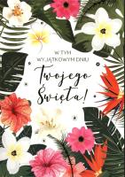 Opakowanie Karnet B6 PP-2100 Uniwersalne życzenia kwiaty