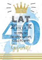 Opakowanie Karnet B6 PR-105 Urodziny 40