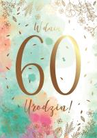 Opakowanie Karnet B6 PR-108 Urodziny 60