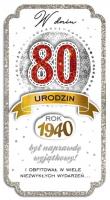 Karnet PM-134 Urodziny 80 2020. Wydawca: Kukartka. SmakLiter.pl Opakowanie Karnet PM-134 Urodziny 80 2020