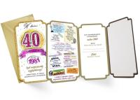 Karnet PM-171 Urodziny 40 2021. Wydawca: Kukartka. SmakLiter.pl Opakowanie Karnet PM-171 Urodziny 40 2021