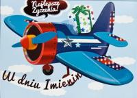 Okładka książki Karnet W Dniu Imienin samolot DK-234