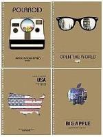 Opakowanie Kołonotes B6 /120 kartkowy w kratkę. Kremowa seria 946K, 902K i 922K. Skolarik (mix wzorów)