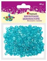 Opakowanie Koraliki plastikowe połówka kuli turkusowe 40g