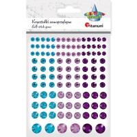 Opakowanie Kryształki samoprzylepne fasetowane mix 114szt