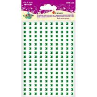 Opakowanie Kryształki samoprzylepne kwadraty zielone 180szt