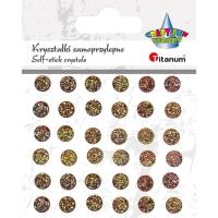 Opakowanie Kryształki samoprzylepne niebiesko-złote mix 35szt