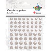 Opakowanie Kryształki samoprzylepne okrągłe bladoróżowe 60szt