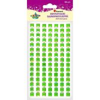 Opakowanie Kryształki samoprzylepne paski kw. zielone 7szt