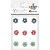 Opakowanie Kwiatki samoprzylepne z żywicy margerytki mix 9szt