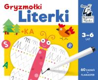 Literki. Gryzmołki. Kapitan Nauka. Autor: Bożena Dybowska, Justyna Perkuszewska-Staniszewska. SmakLiter.pl Okładka książki Literki. Gryzmołki. Kapitan Nauka