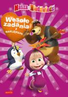 Masza i Niedźwiedź. Wesołe zadania z naklejkami. Autor: Marta Jamrógiewicz. SmakLiter.pl Okładka książki Masza i Niedźwiedź. Wesołe zadania z naklejkami