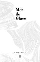 Mer de Glace. Autor: Małgorzata Lebda. SmakLiter.pl Okładka książki Mer de Glace