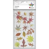 Opakowanie Naklejki foliowe liście pomarańczowe, zielone