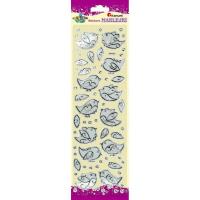 Opakowanie Naklejki foliowe ptaszki przezroczysto-srebrne