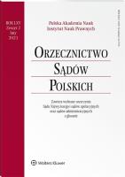Okładka książki Orzecznictwo Sądów Polskich 2/2021