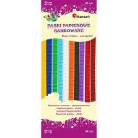 Opakowanie Ozdoba papierowa paski karbowane 30cm mix 60szt