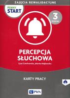 Pewny start Zajęcia rewalidacyjne Percepcja słuchowa Karty pracy z płytą CD poziom 3. Autor: Czechowska Zyta, Majkowska Jolanta. SmakLiter.pl Okładka książki Pewny start Zajęcia rewalidacyjne Percepcja słuchowa Karty pracy z płytą CD poziom 3