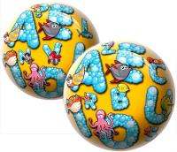 Opakowanie Piłka 230mm - Liczby i literki