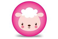 Opakowanie Piłka PVC 230MM - Owieczka