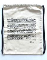 Opakowanie Plecak - Worek bawełniany naturalny ''Nuty Chopina