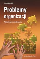 Problemy organizacji. Autor: Oleksiuk Adam. SmakLiter.pl Okładka książki Problemy organizacji