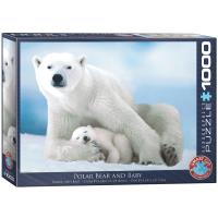 Opakowanie Puzzle 1000 Niedźwiedź polarny i dziecko 6000-1198