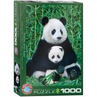 Opakowanie Puzzle 1000 Panda i dziecko 6000-0173