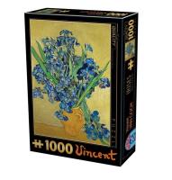 Opakowanie Puzzle 1000 Van Gogh, Irysy w żółtym wazonie