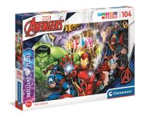 Puzzle 104 Brilliant Marvel. Wydawca: Clementoni. SmakLiter.pl Opakowanie Puzzle 104 Brilliant Marvel