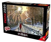 Opakowanie Puzzle 2000 Zima w lesie