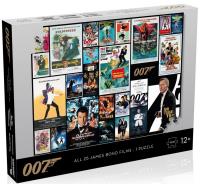 Puzzle James Bond 007 Posters. Wydawca: Winning Moves. SmakLiter.pl Opakowanie Puzzle James Bond 007 Posters