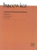 Quartetto na 4 skrzypiec. Autor: Bacewicz Grażyna. SmakLiter.pl Okładka książki Quartetto na 4 skrzypiec