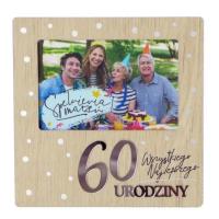 Ramka Moments RM-014 Urodziny 60. Wydawca: Kukartka. SmakLiter.pl Opakowanie Ramka Moments RM-014 Urodziny 60