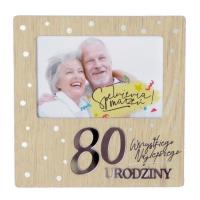 Ramka Moments RM-016 Urodziny 80. Wydawca: Kukartka. SmakLiter.pl Opakowanie Ramka Moments RM-016 Urodziny 80