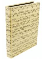 Opakowanie Segregator A4 kremowy w nuty - 40 mm