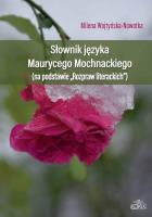 Okładka książki Słownik języka Maurycego Mochnackiego