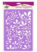 Opakowanie Szablon plastikowy A4 kwiaty fioletowy