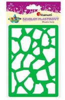 Opakowanie Szablon plastikowy A6 kamień zielony, fioletowy