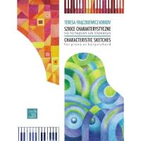 Szkice charakterytyczne na fortepian lub klawesyn. Autor: Teresa Frączkiewicz-Kirkov. SmakLiter.pl Okładka książki Szkice charakterytyczne na fortepian lub klawesyn