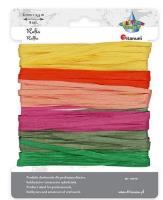 Opakowanie Sznurek rafia papierowa mix kolor 6mmx2,5m blister
