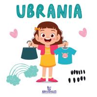 Ubrania. Autor: Matusiak Monika. SmakLiter.pl Okładka książki Ubrania