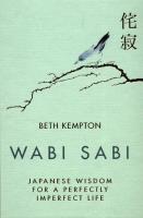 Wabi Sabi. Autor: Kempton Beth. SmakLiter.pl Okładka książki Wabi Sabi