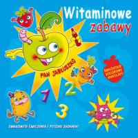 Witaminowe zabawy. Pan Jabłuszko w.2020. Autor: Mitri Monica Pierazzi. SmakLiter.pl Okładka książki Witaminowe zabawy. Pan Jabłuszko w.2020