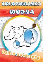 Okładka książki Wodne kolorowanki Dzikie zwierzęta