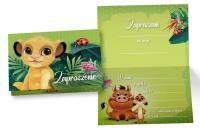 Opakowanie Zaproszenie ZD-012 Król Lew (5 szt.)