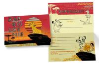 Opakowanie Zaproszenie ZD-013 Król Lew (5 szt.)